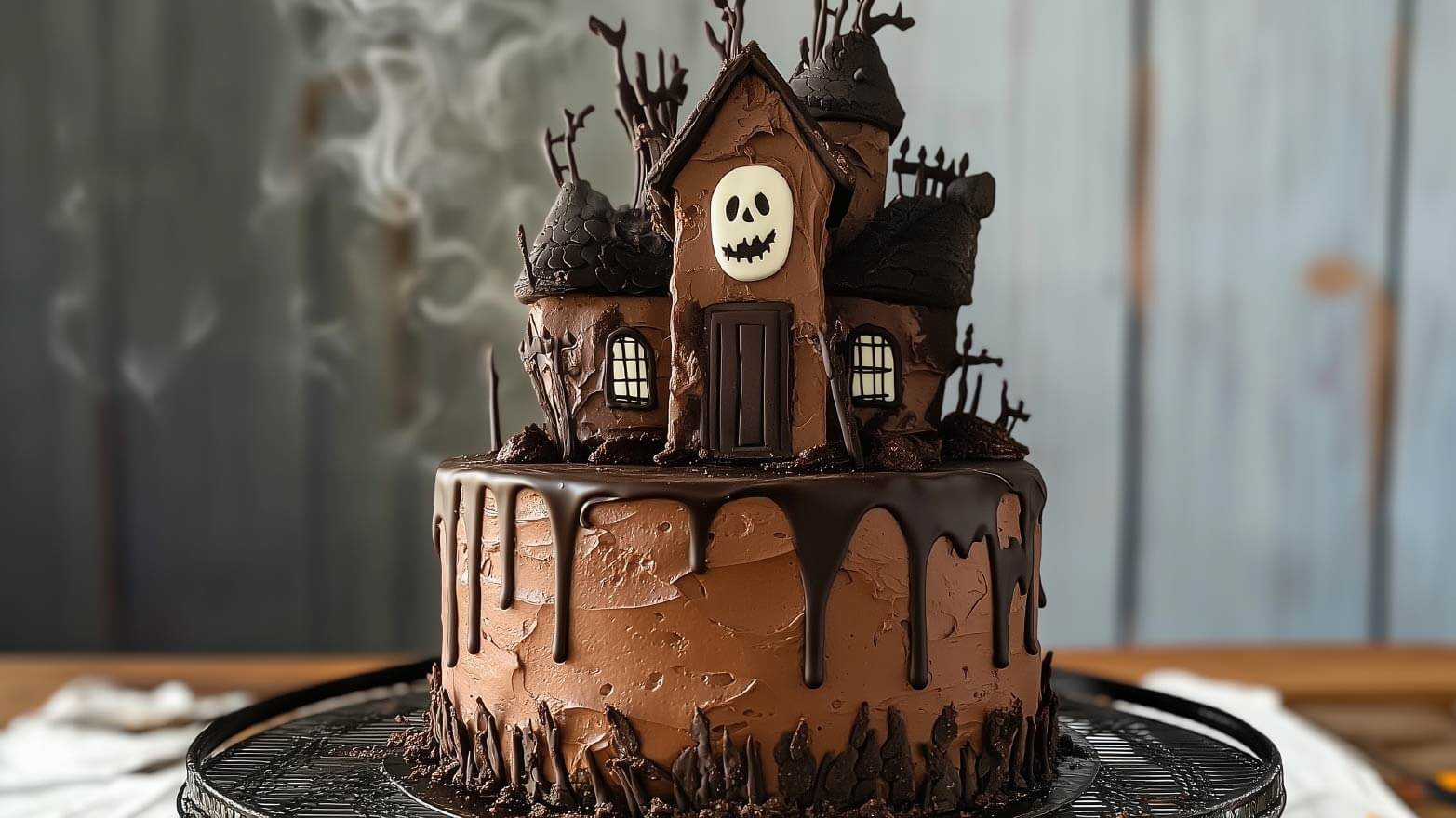 A haunted house cake