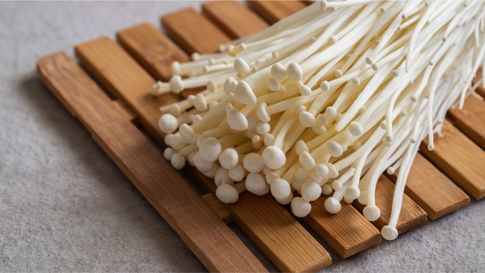 Enoki mushrooms