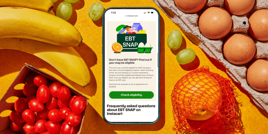 Instacart Becomes the First Online Grocery Platform to Launch a SNAP Eligibility Screener to Educate Consumers and Streamline Access to Benefits Nationwide