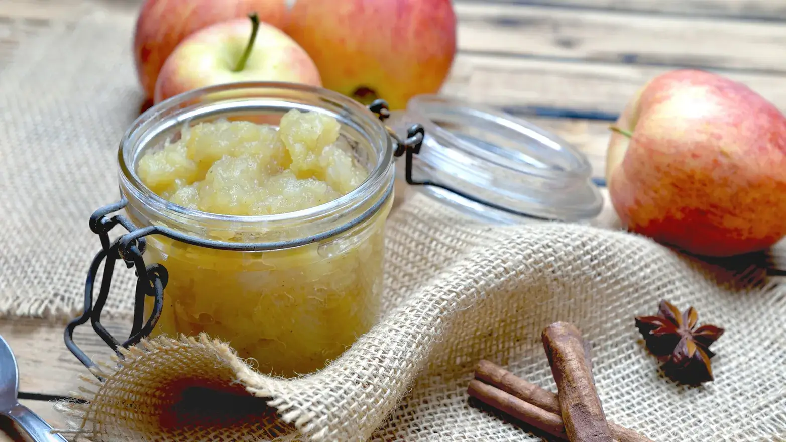 Stock image of applesauce