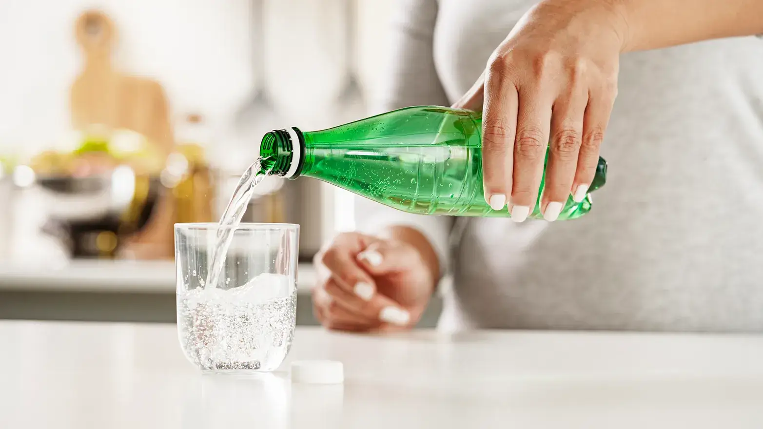 Stock image of carbonated water