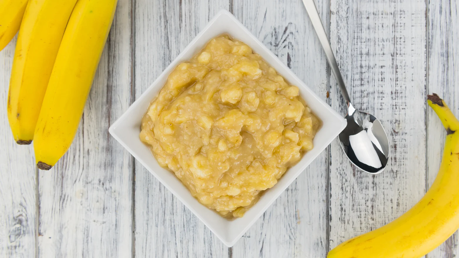 Stock image of mashed banana