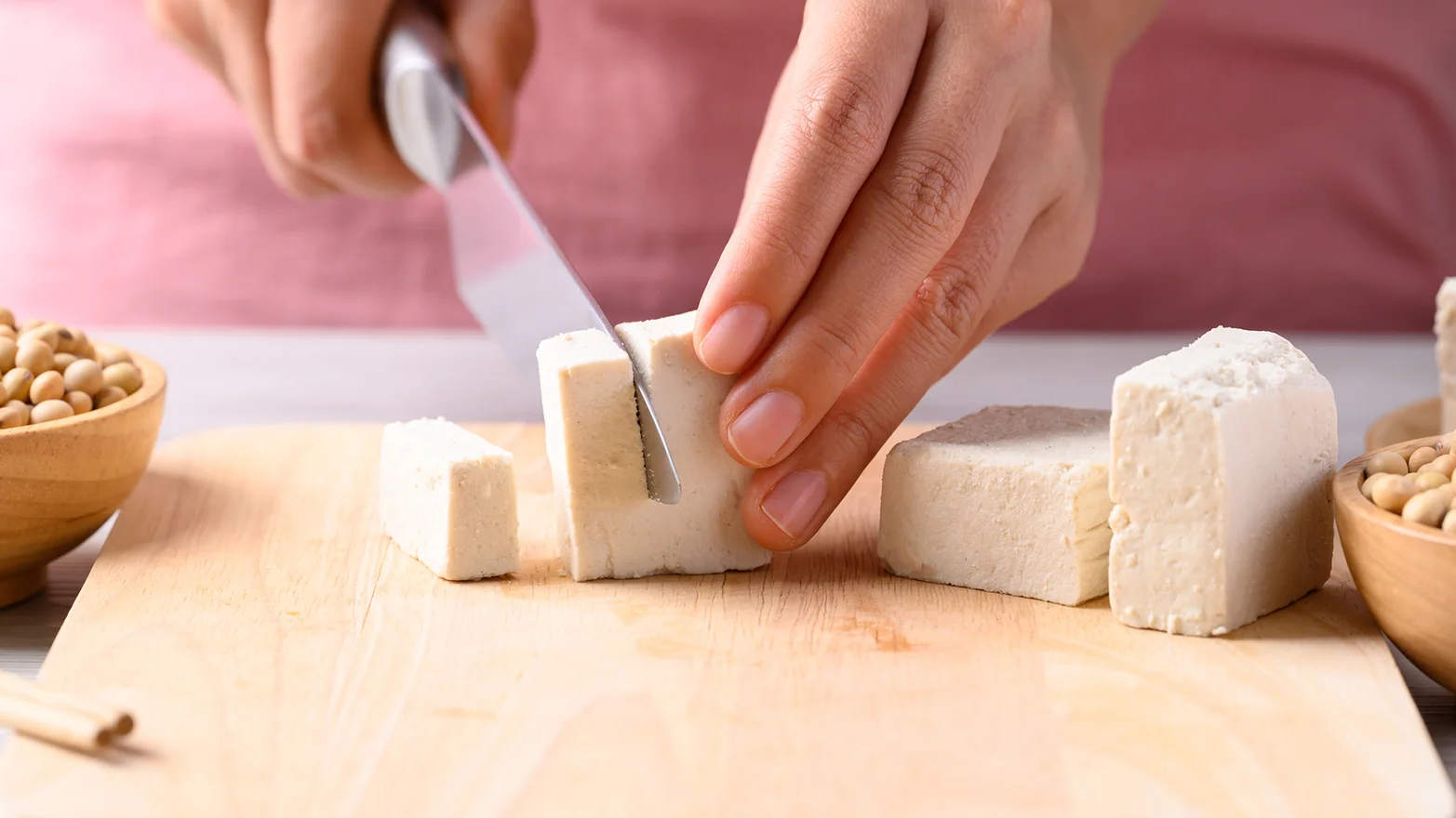 Stock image of silken tofu