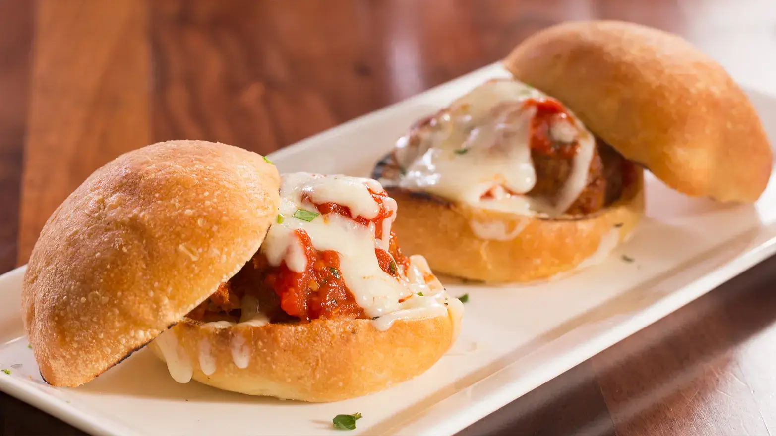 Mini meatball sliders for a super bowl party