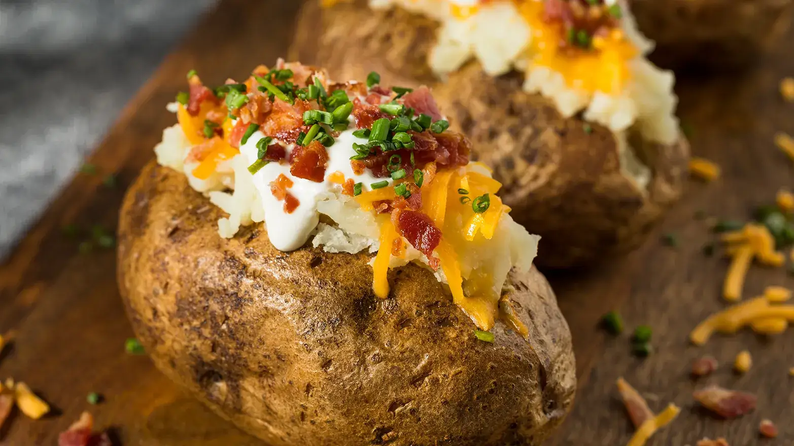 Loaded baked potatoes