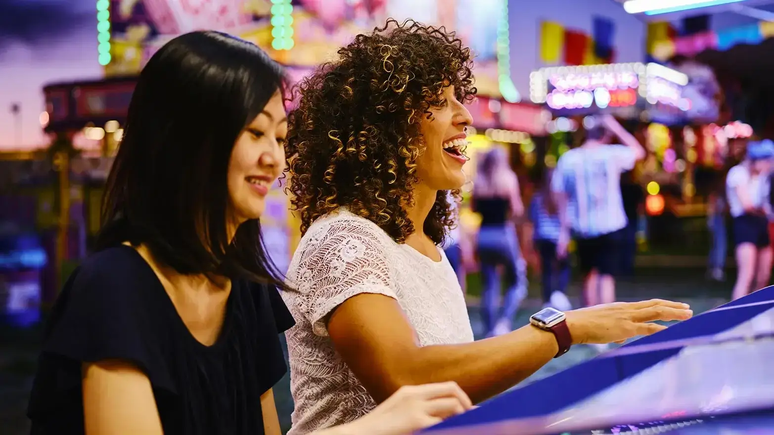 Galentine’s Day arcade or bowling. 