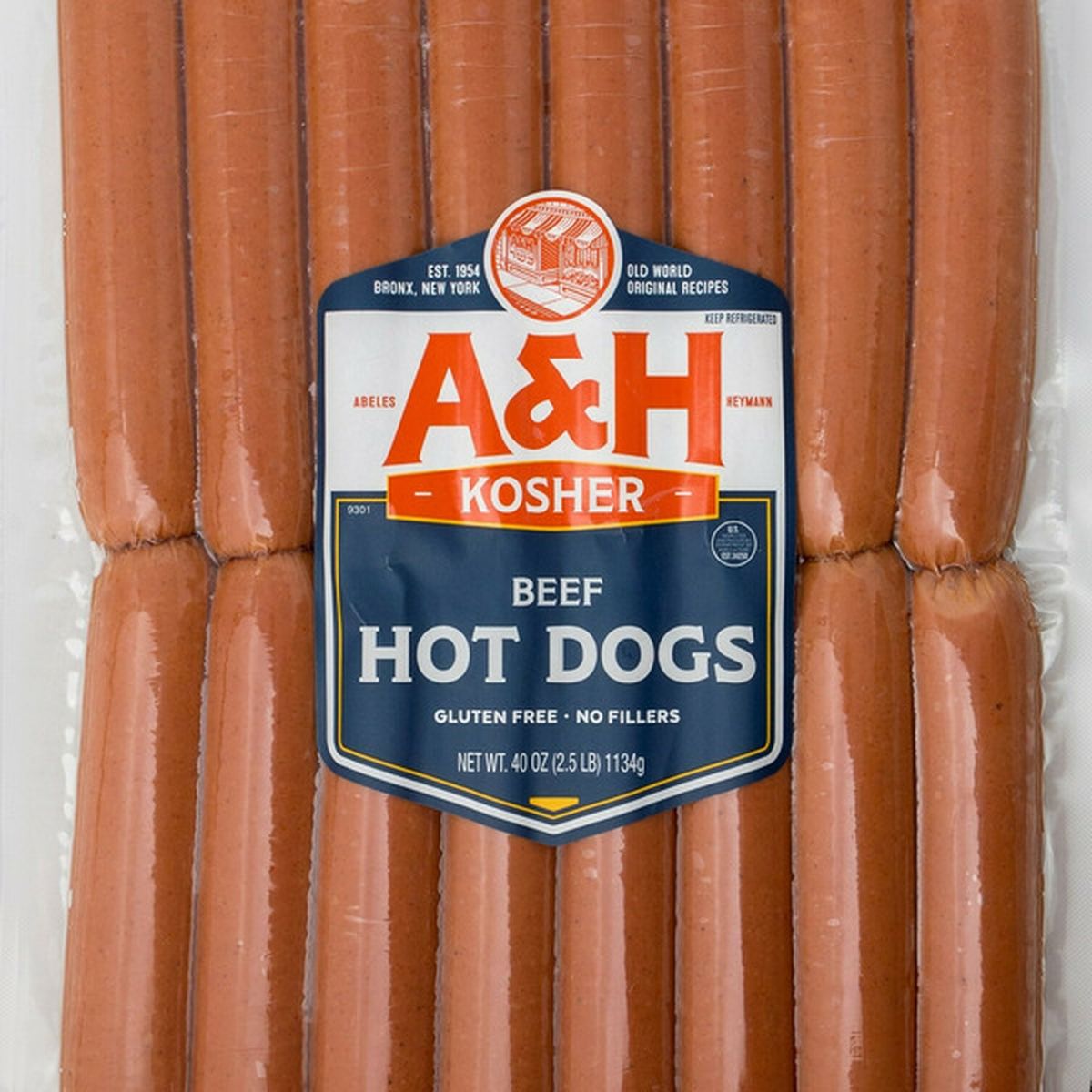 A & H Kosher Beef Hot Dogs (40 oz) Delivery or Pickup Near Me - Instacart