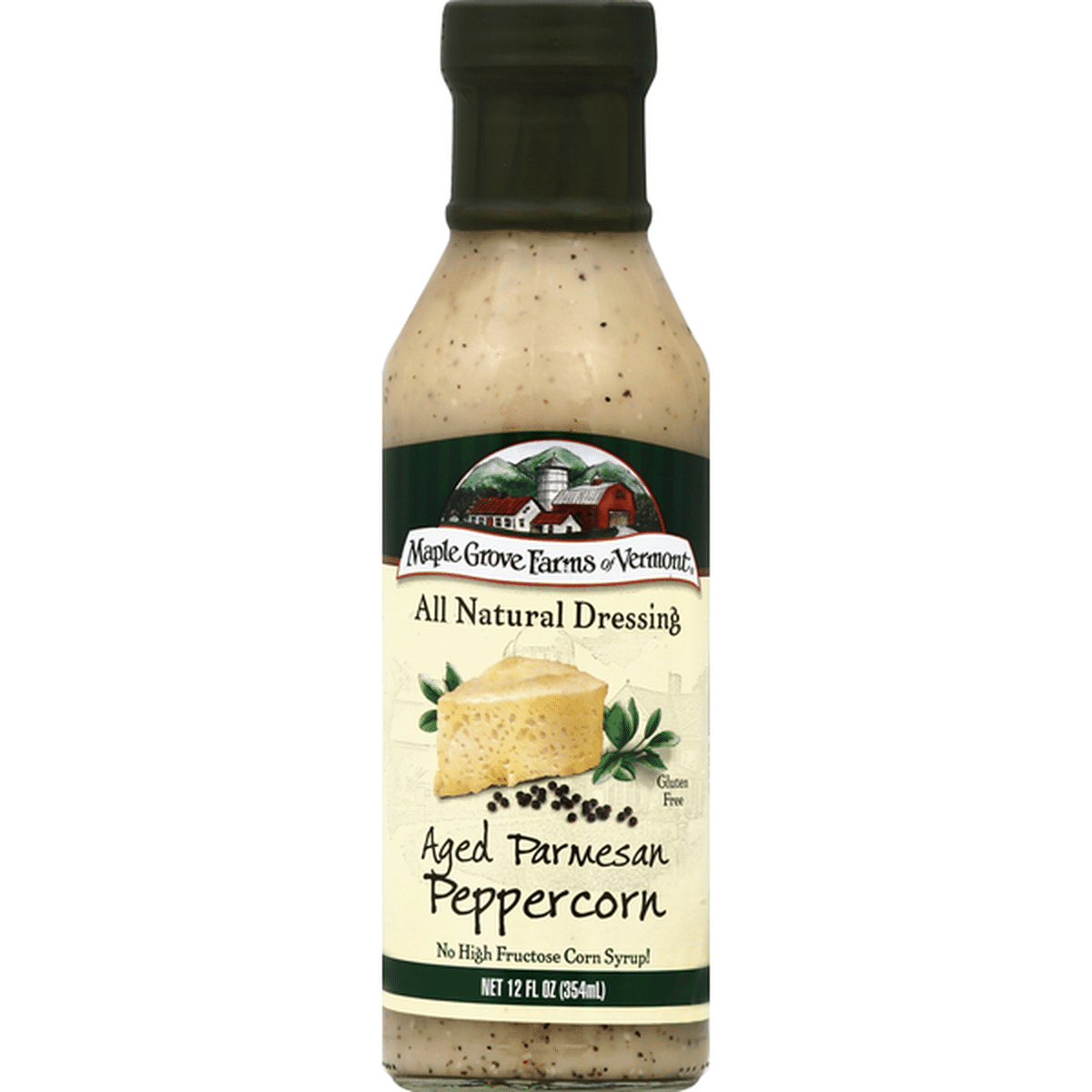 Maple Grove Farms of Vermont Dressing, Aged Parmesan Peppercorn (12 oz