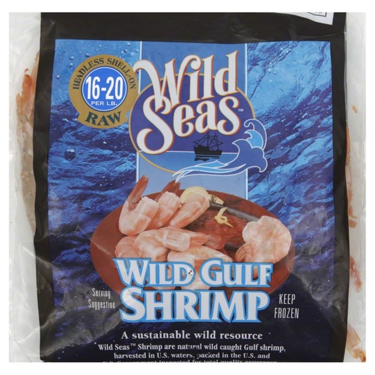 Wild Seas Shrimp Wild Gulf Headless Shell On 16 Oz Delivery Or