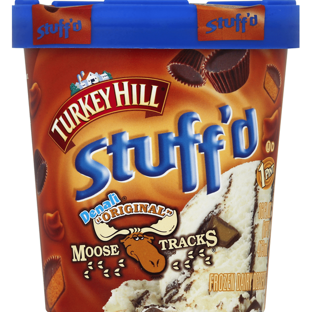 Turkey Hill Frozen Dairy Dessert Denali Original Moose Tracks 16 Oz