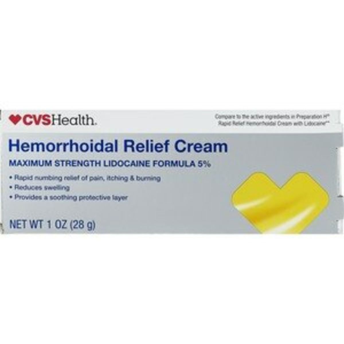 CVS Health Preparation H Rapid Relief With Lidocaine Hemorrhoid Cream