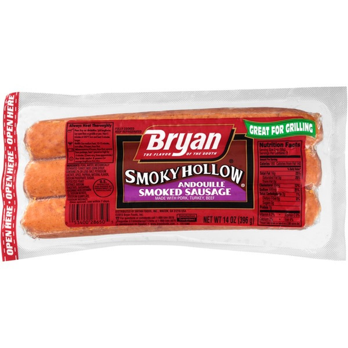 Bryan Smoky Hollow Andouille Smoked Sausage Oz Delivery Or Pickup Near Me Instacart