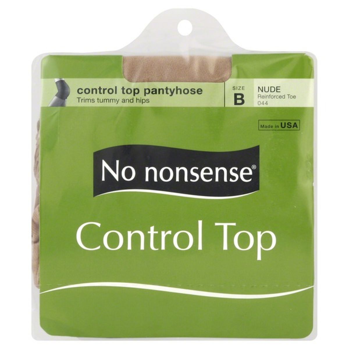No nonsense Women's Control Top Panythose with Reinforced Toe, 1 Pair,  nude, A at  Women's Clothing store
