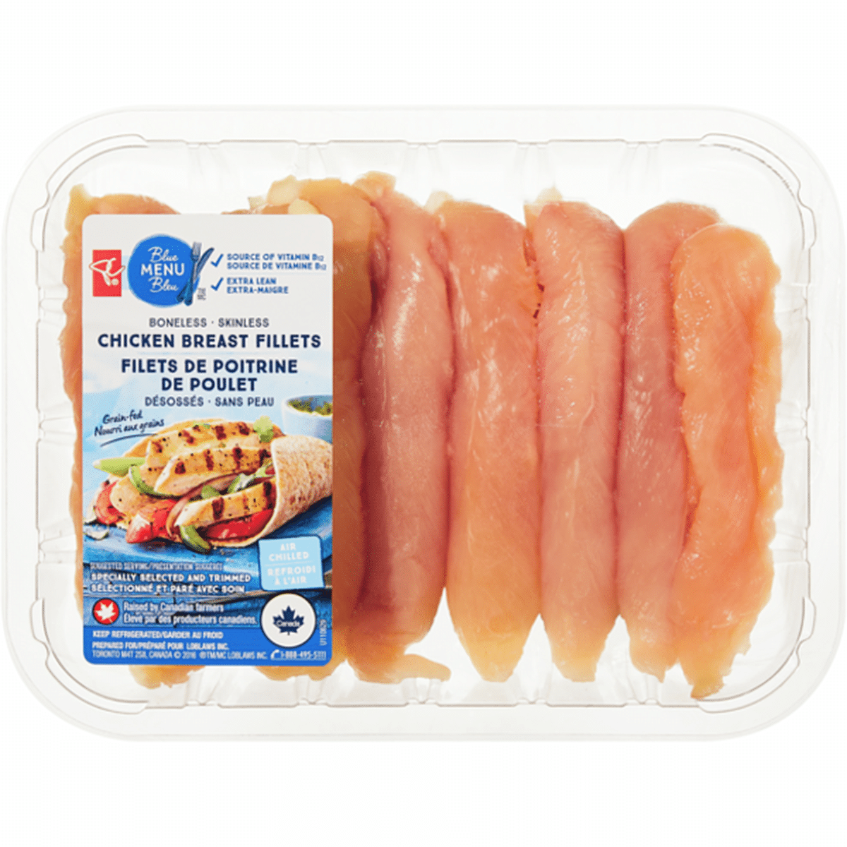 PC Blue Menu Boneless & Skinless Chicken Breast Fillets (0.35 kg ...