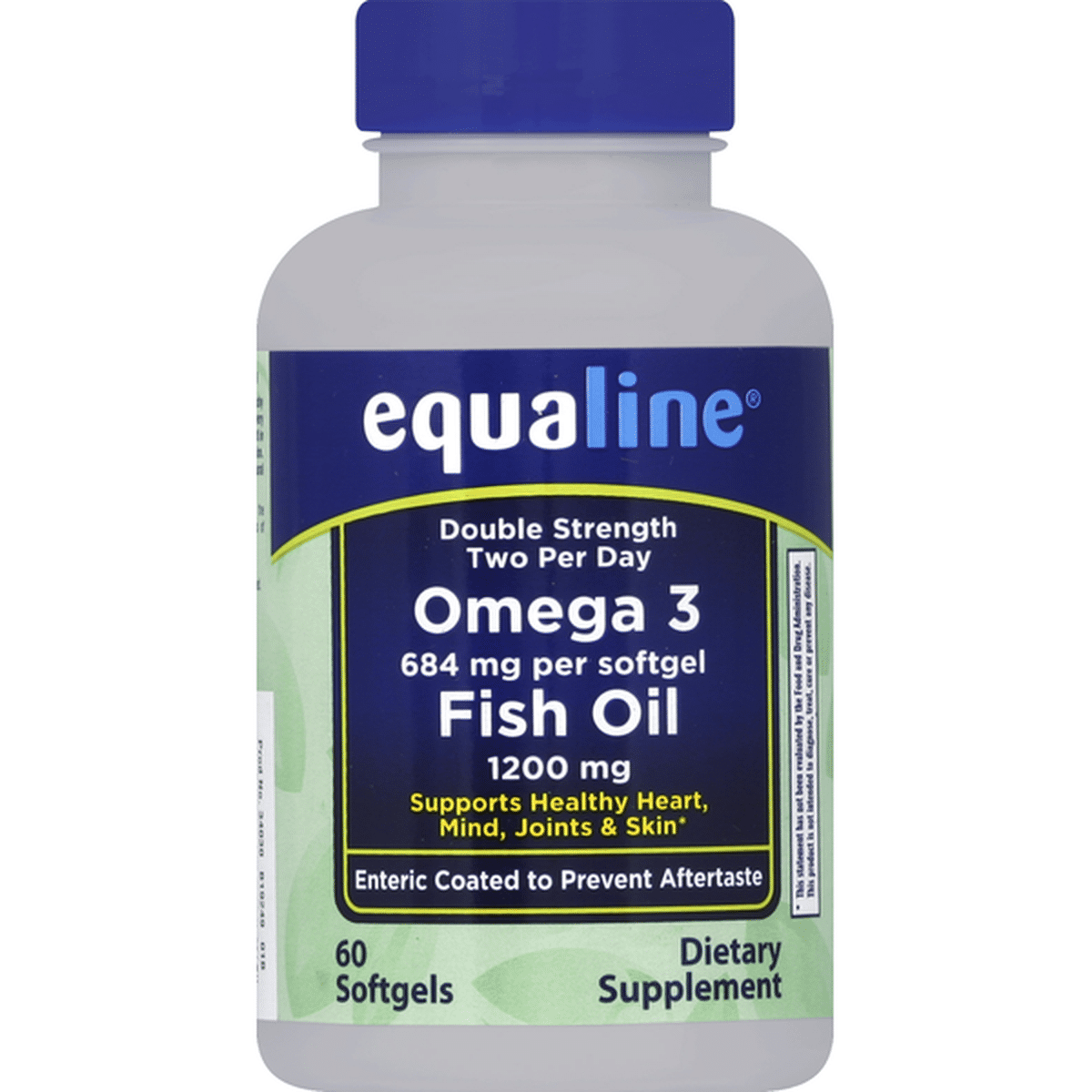 Equaline Omega Fish Oil Double Strength Mg Softgels Each