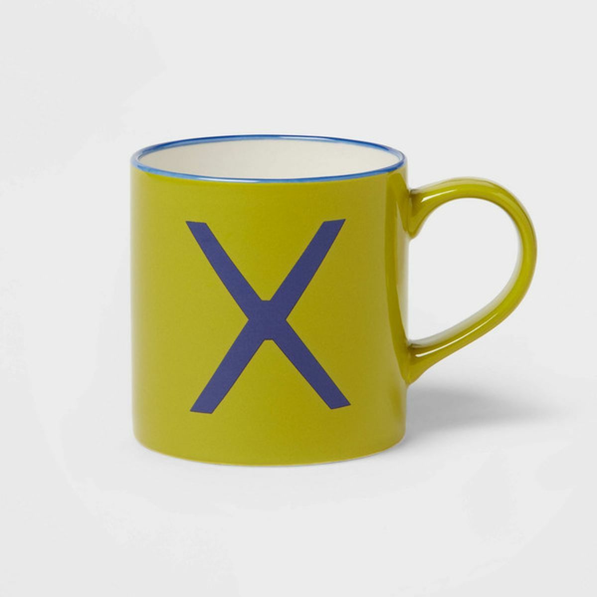 Opalhouse Monogram Mug 'X' Stoneware - Light Green (16 Oz) Delivery Or ...