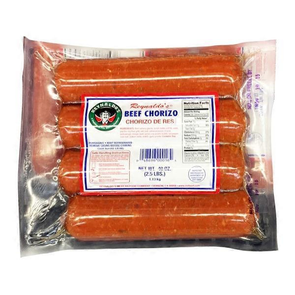 Reynaldo's Beef Chorizo (48 Oz) Delivery Or Pickup Near Me - Instacart