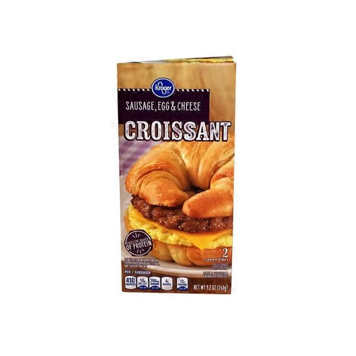 Kroger Sandwiches Croissant Sausage Egg Cheese Each Delivery