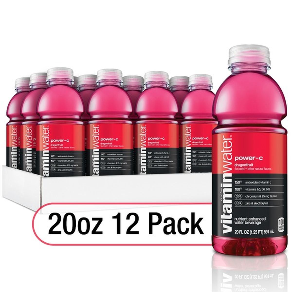 vitaminwater Dragonfruit Vitamin Water Power-C Nutrient Enhanced Water ...