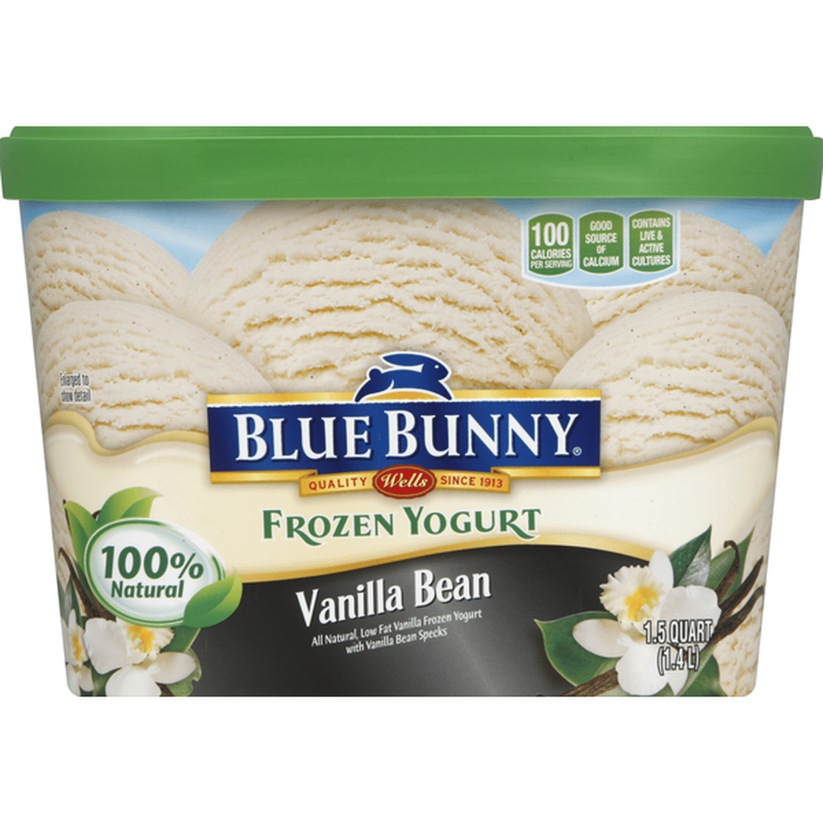 Blue Bunny Frozen Yogurt, Vanilla Bean (1.5 qt) Delivery or Pickup Near ...