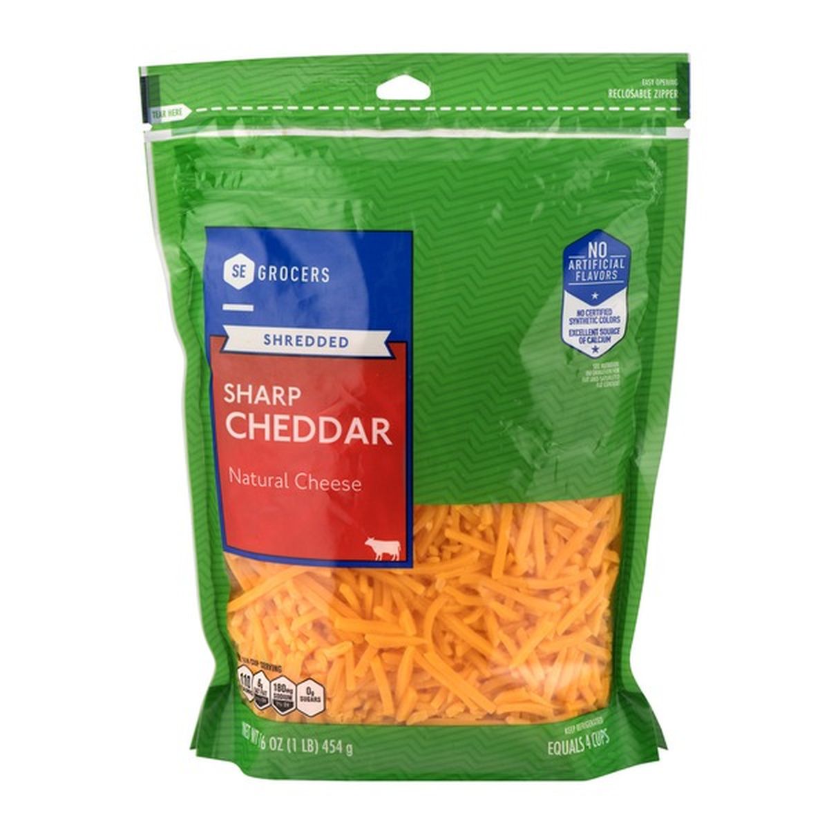 SE GROCERS Shredded Sharp Cheddar Natural Cheese (16 oz) Delivery or ...