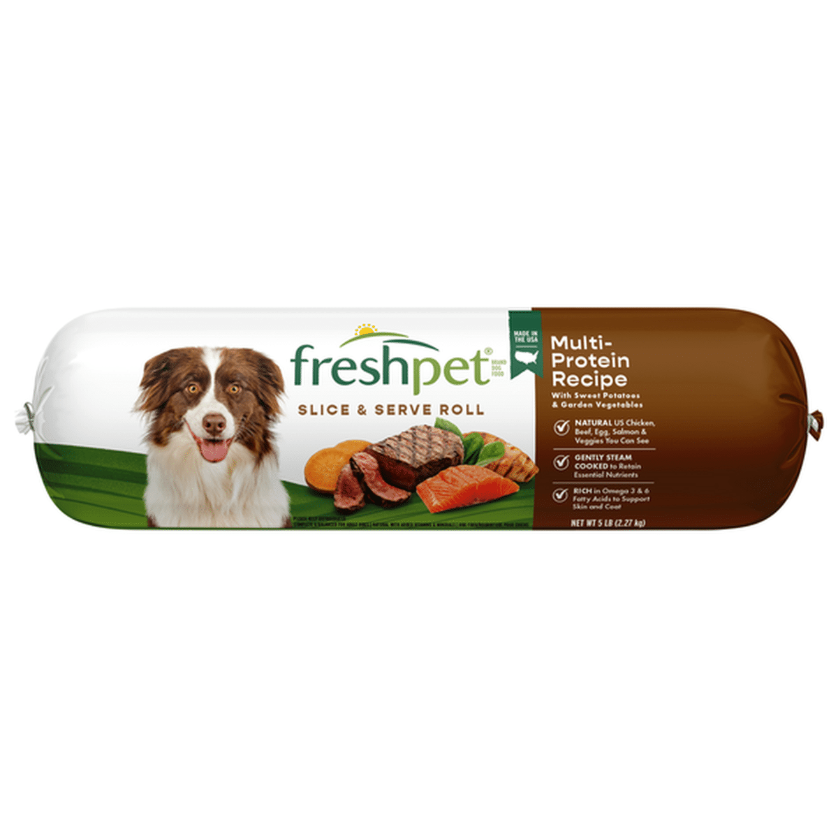 Freshpet Dog Food, MultiProtein Recipe, Slice & Serve Roll (5 lb