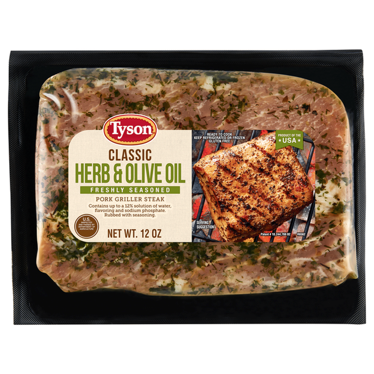 Tyson Pork Griller Steak Herb And Olive Oil Classic 12 Oz Delivery Or