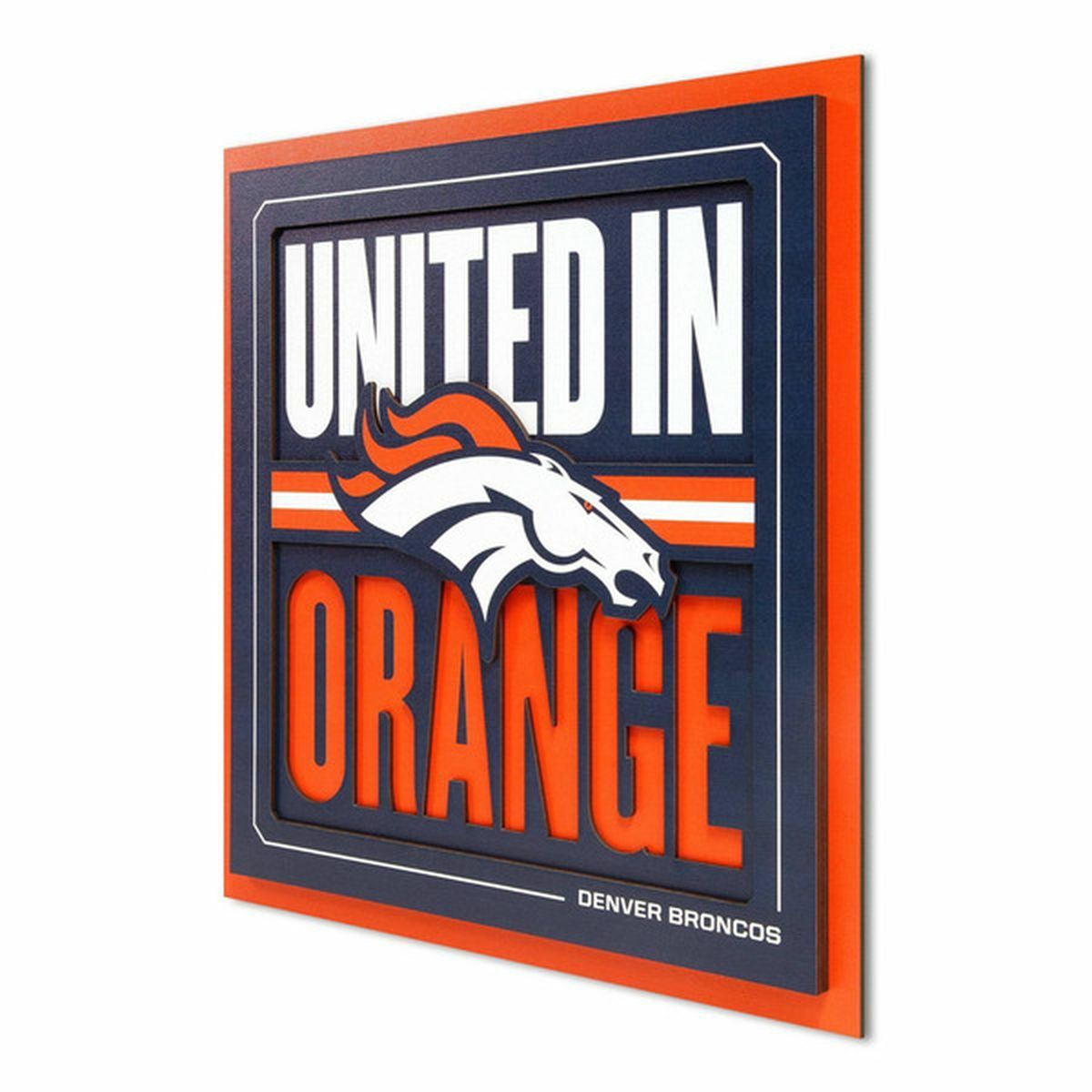 Nfl Denver Broncos Slogan Series Wall Art (1 Each) Delivery Or Pickup 