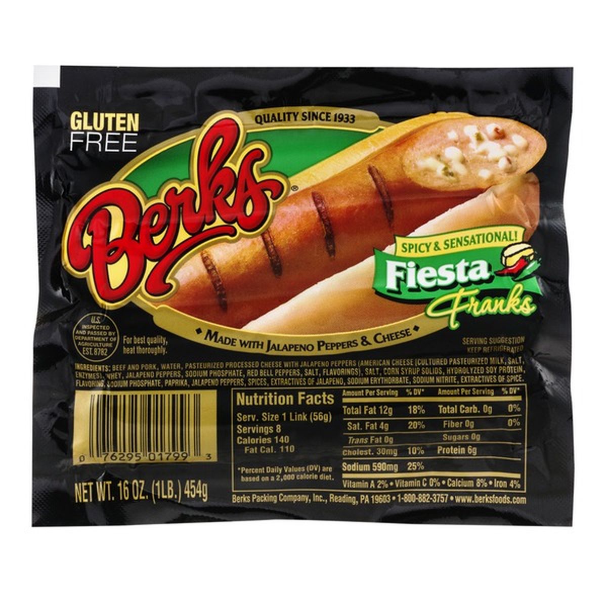 Berks Fiesta Franks - 8 CT (16 oz) Delivery or Pickup Near Me - Instacart