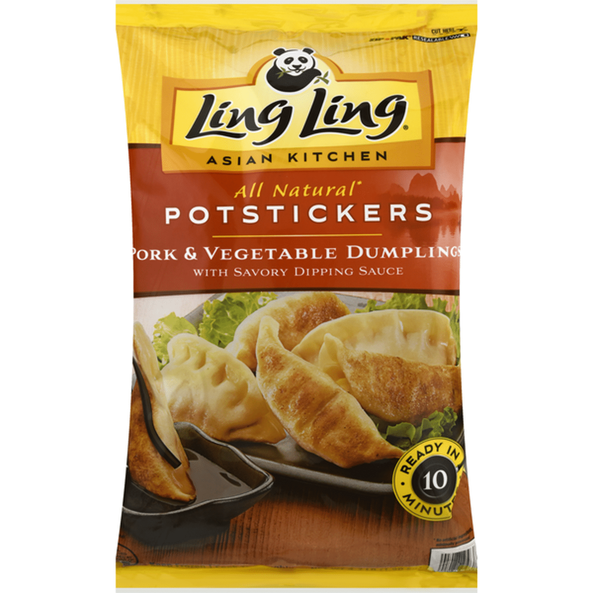 Ling Ling Pork & Vegetable Potstickers Frozen Asian Appetizers (4.2 lb ...