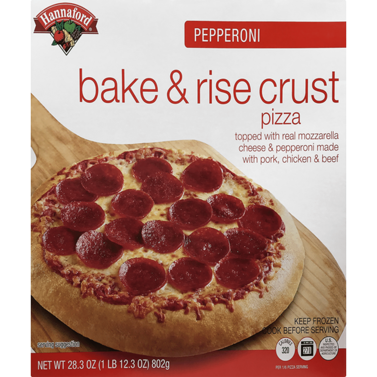 Hannaford Bake & Rise Crust Pizza Pepperoni (28.3 oz) Delivery or ...