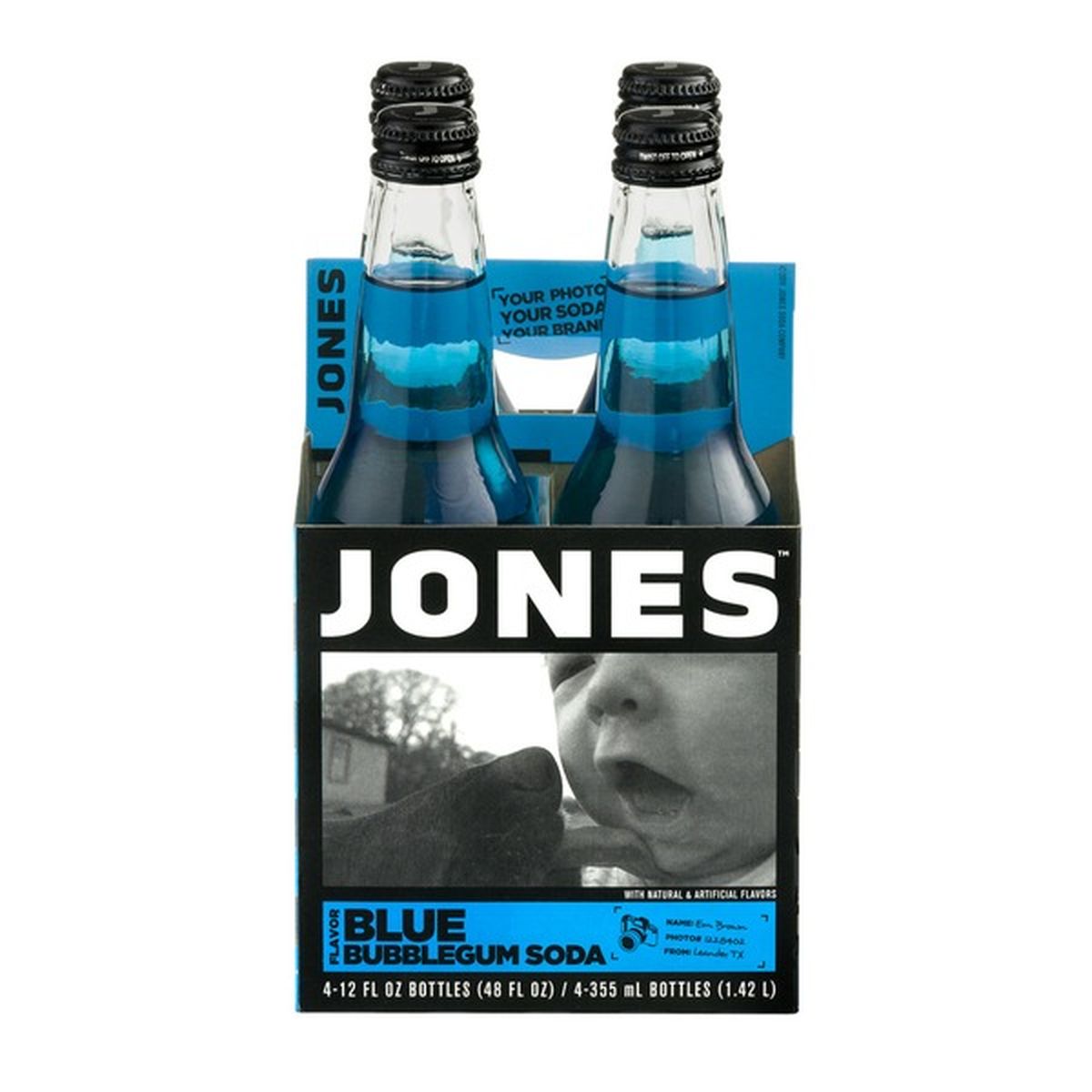 Jones Soda Blue Bubblegum Flavor 4 Ct 12 Fl Oz Delivery Or Pickup Near Me Instacart 4822