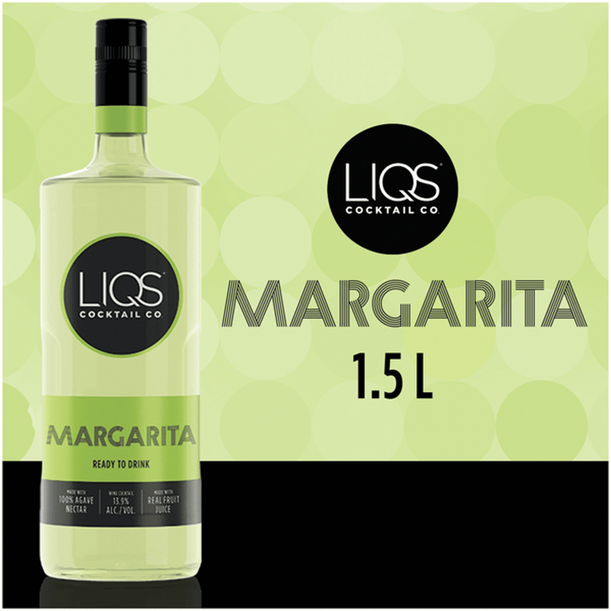 LIQS Margarita Ready To Drink Cocktail 1 5