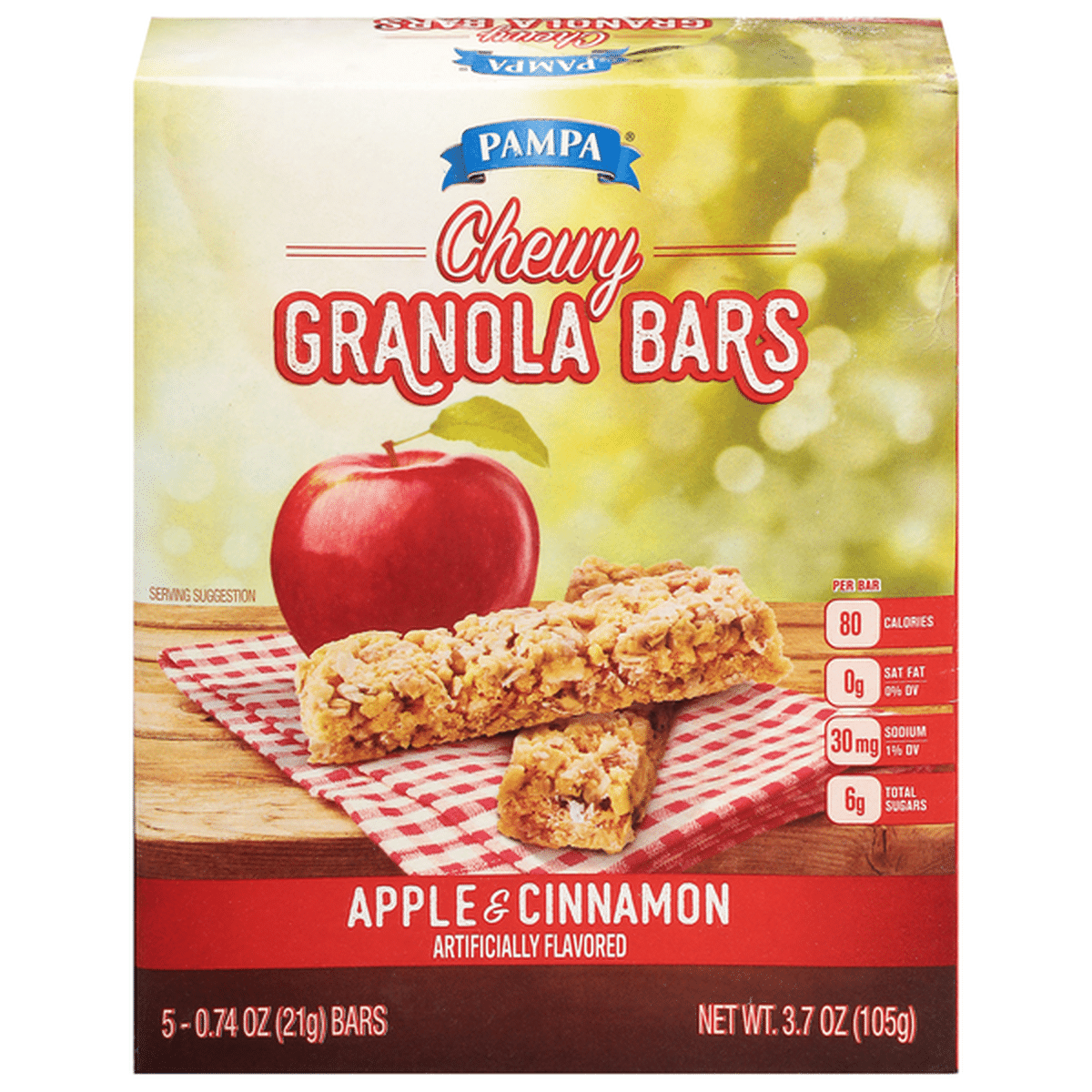 Cascadian Farm Organic Granola Bars, Cinnamon Apple, No Added