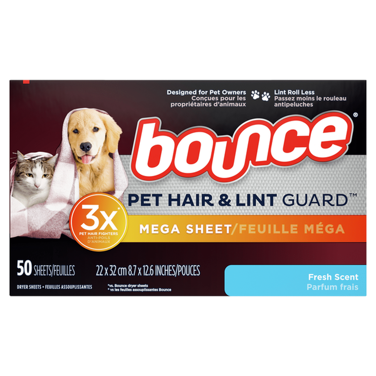 Bounce Dryer Sheets, Outdoor Fresh Scent Fabric Softener Sheets