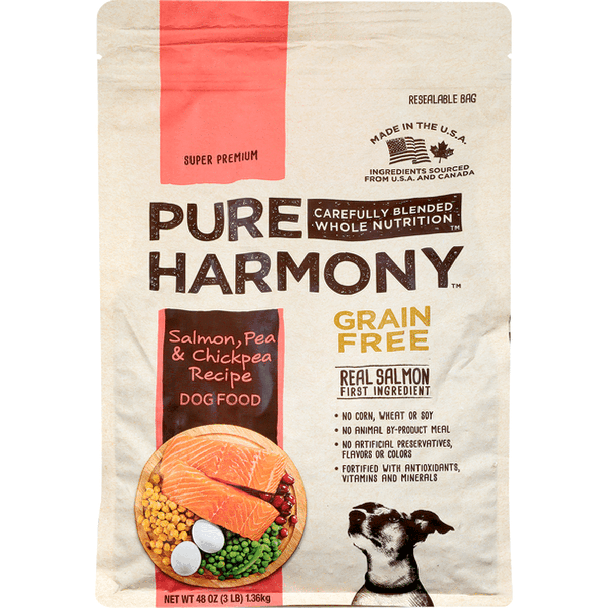 Pure Harmony Dog Food Grain Free Super Premium Salmon Pea