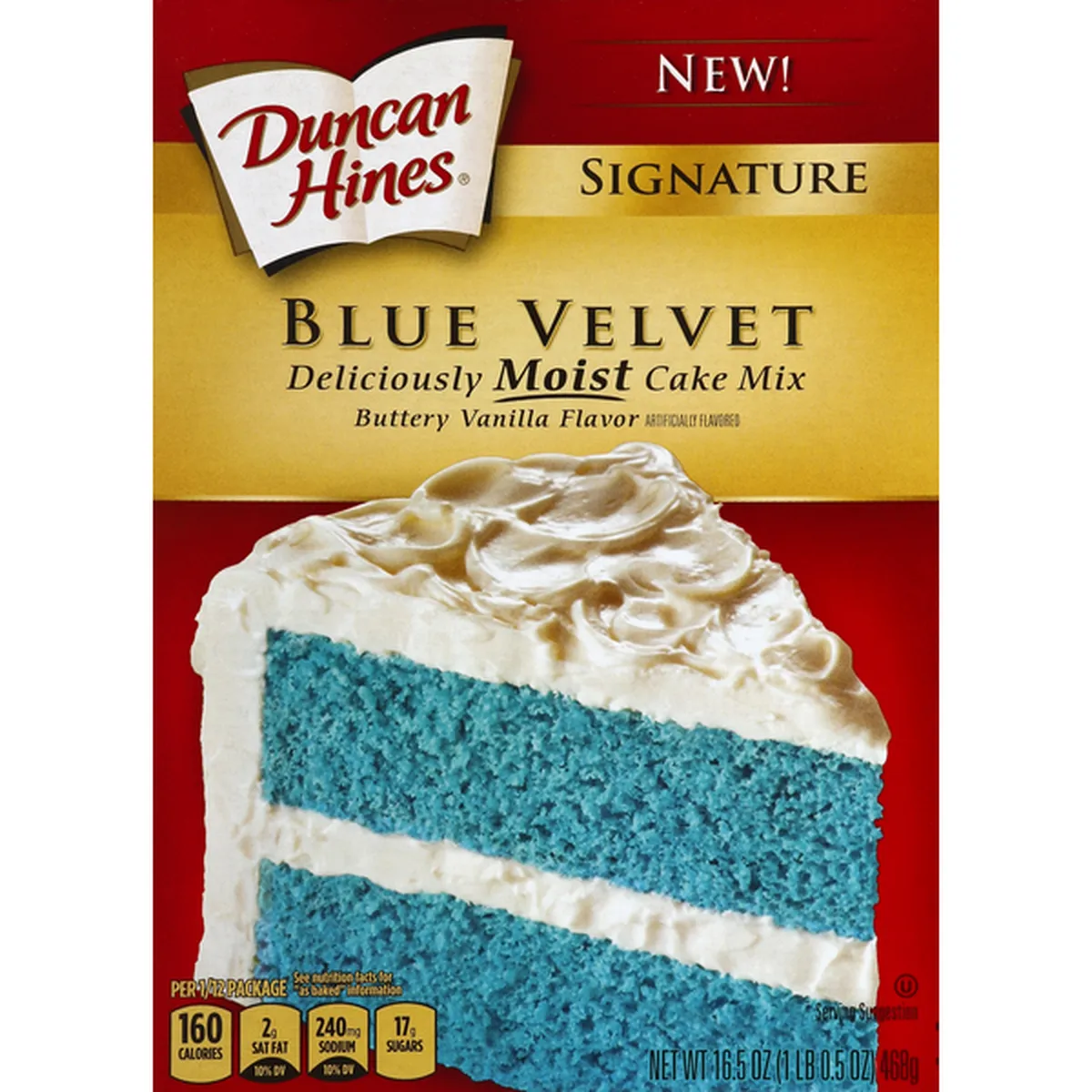 Duncan Hines Signature Blue Velvet Cake (16.5 oz) Delivery or Pickup Near Me  - Instacart