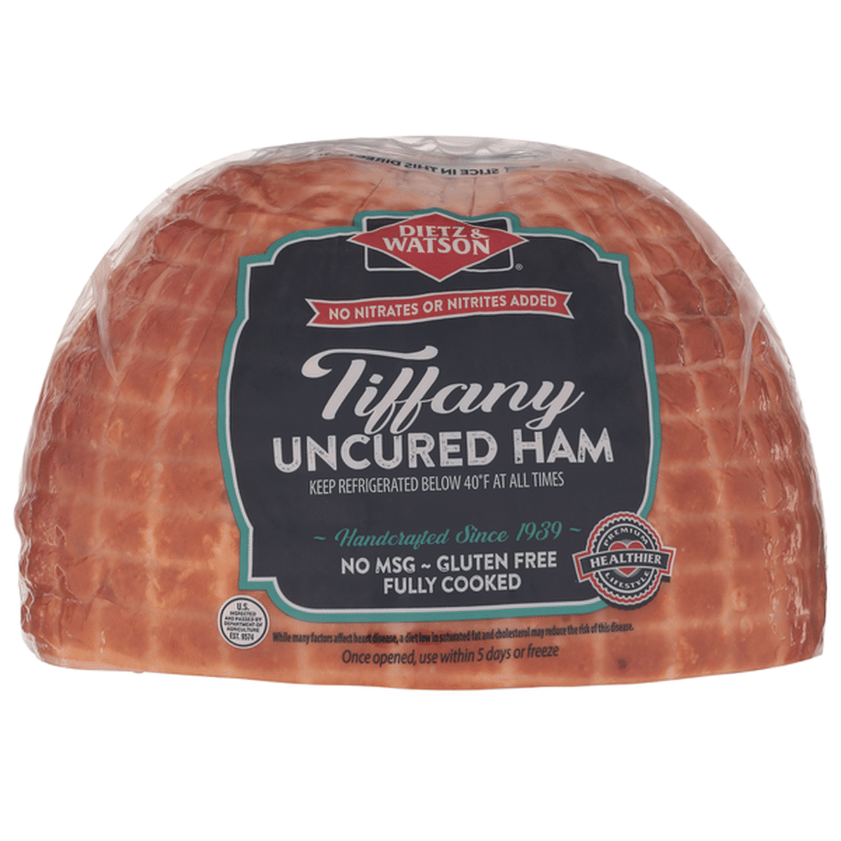 Dietz & Watson Ham, Uncured, Tiffany (1 each) Delivery or Pickup Near ...