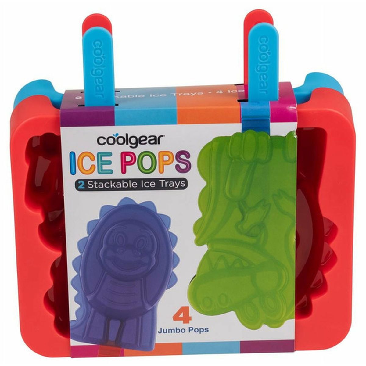 Cool Gear Dino Jumbo Treats Stackable Ice Trays (2 ct) Delivery or ...