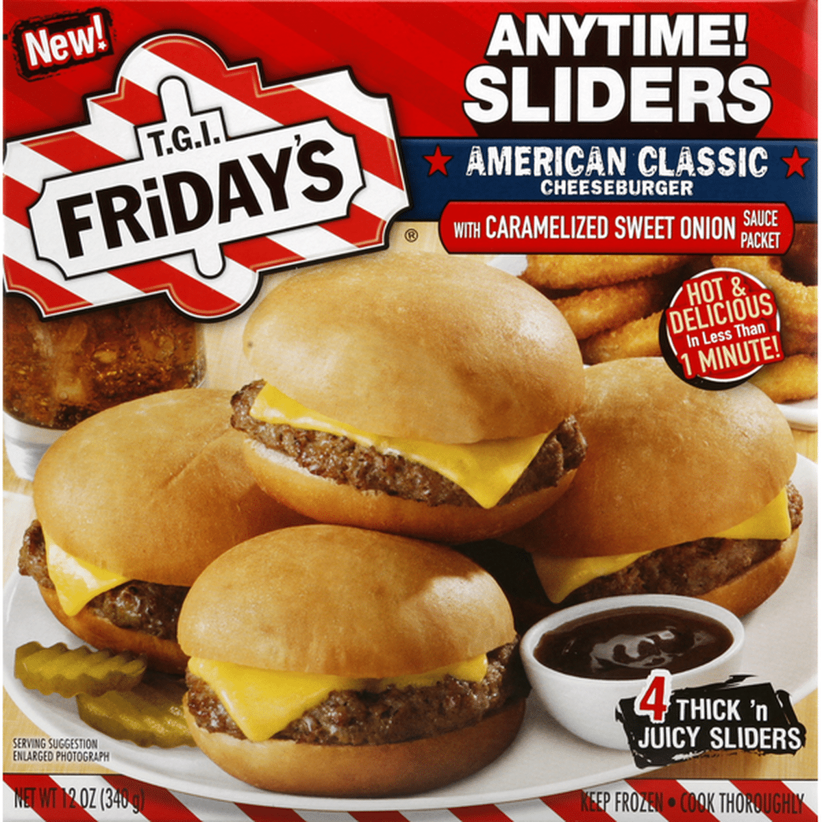 TGI Fridays Sliders, American Classic Cheeseburger (4 each) Delivery or ...