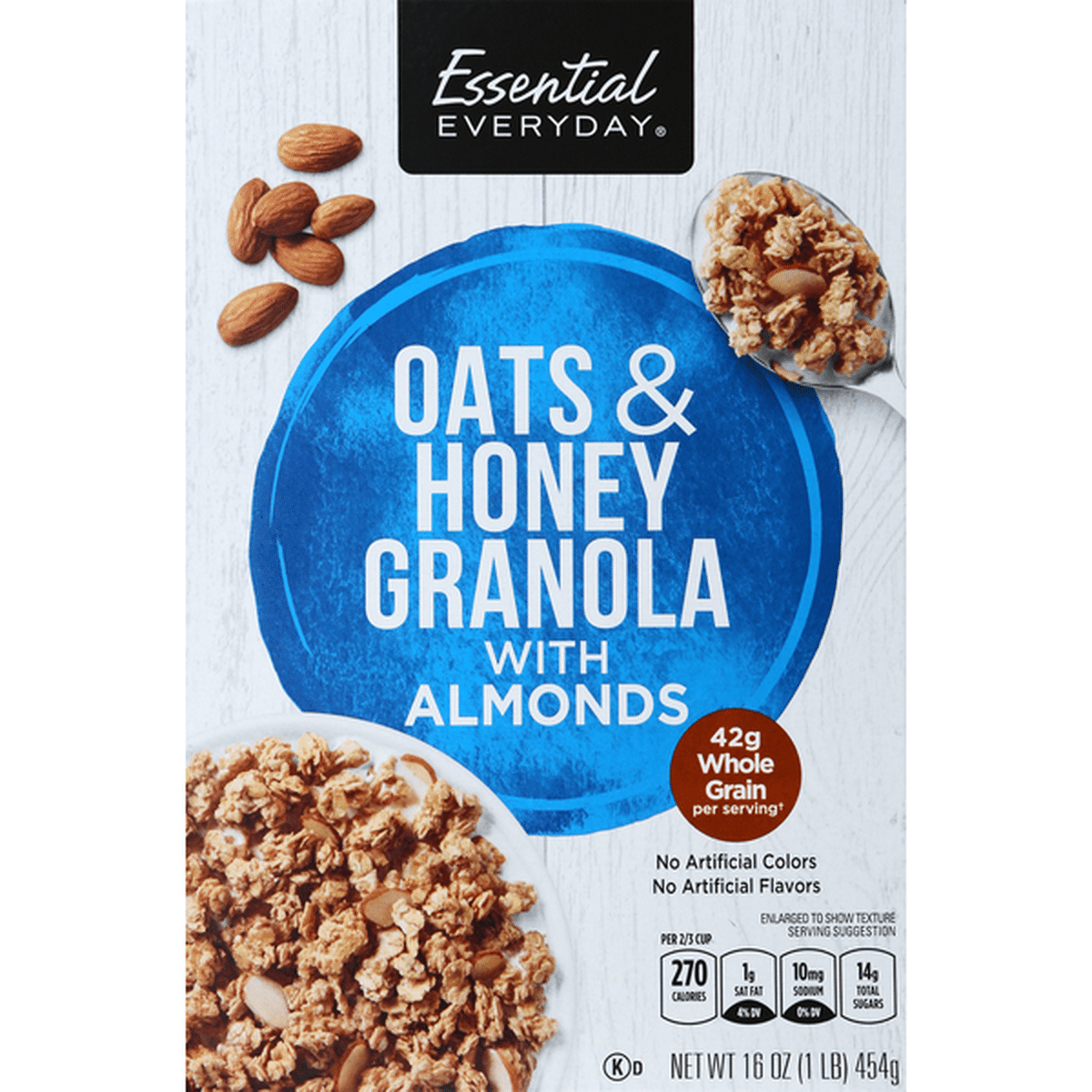 Essential Everyday Cereal Honey Oat Clusters Almonds