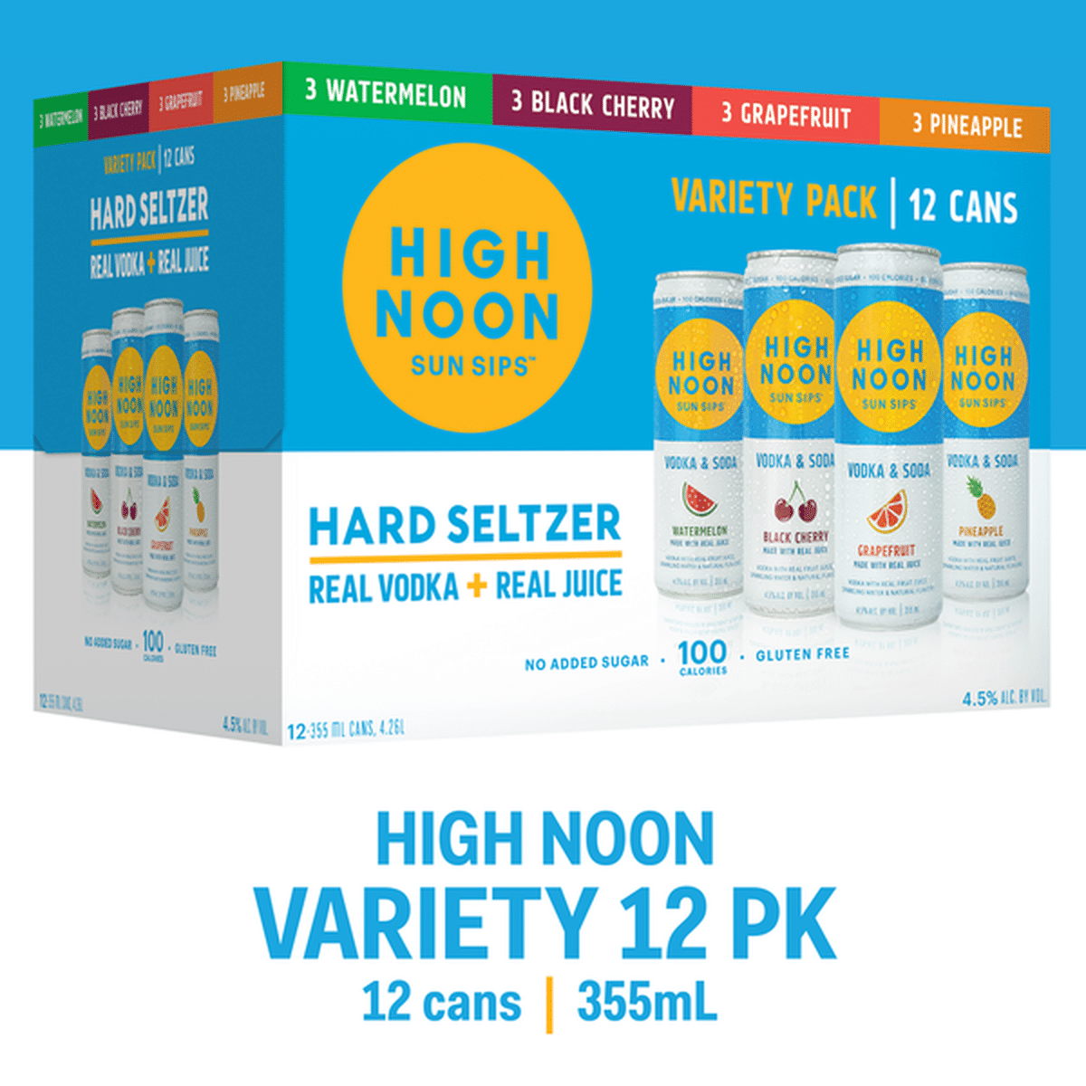 High Noon Snowbird Variety 8pk 12oz Can 4.5% ABV - Delivered In As Fast As  15 Minutes