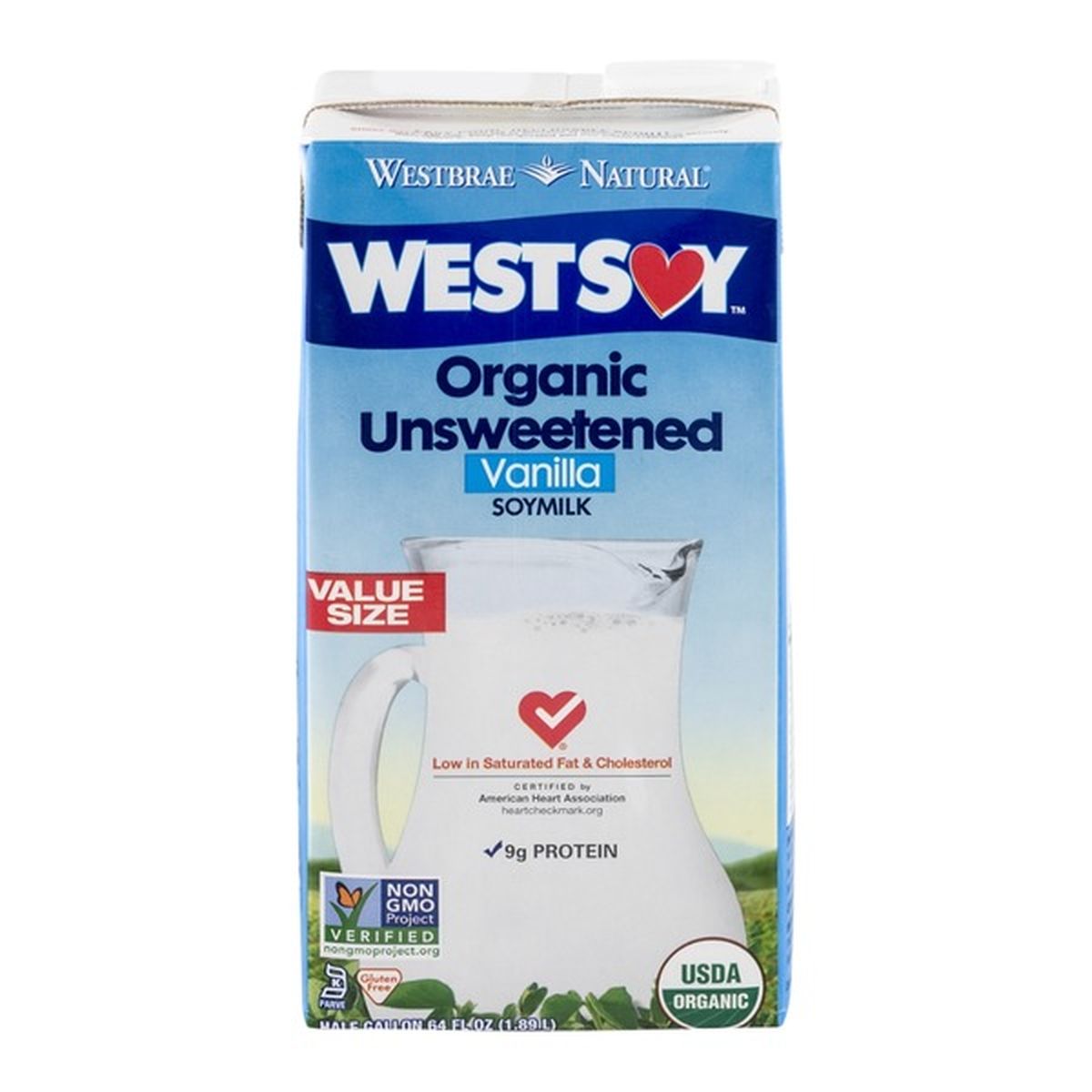 WESTSOY Westsoy Organic Unsweetened Vanilla Soymilk (64 Fl Oz) Delivery ...