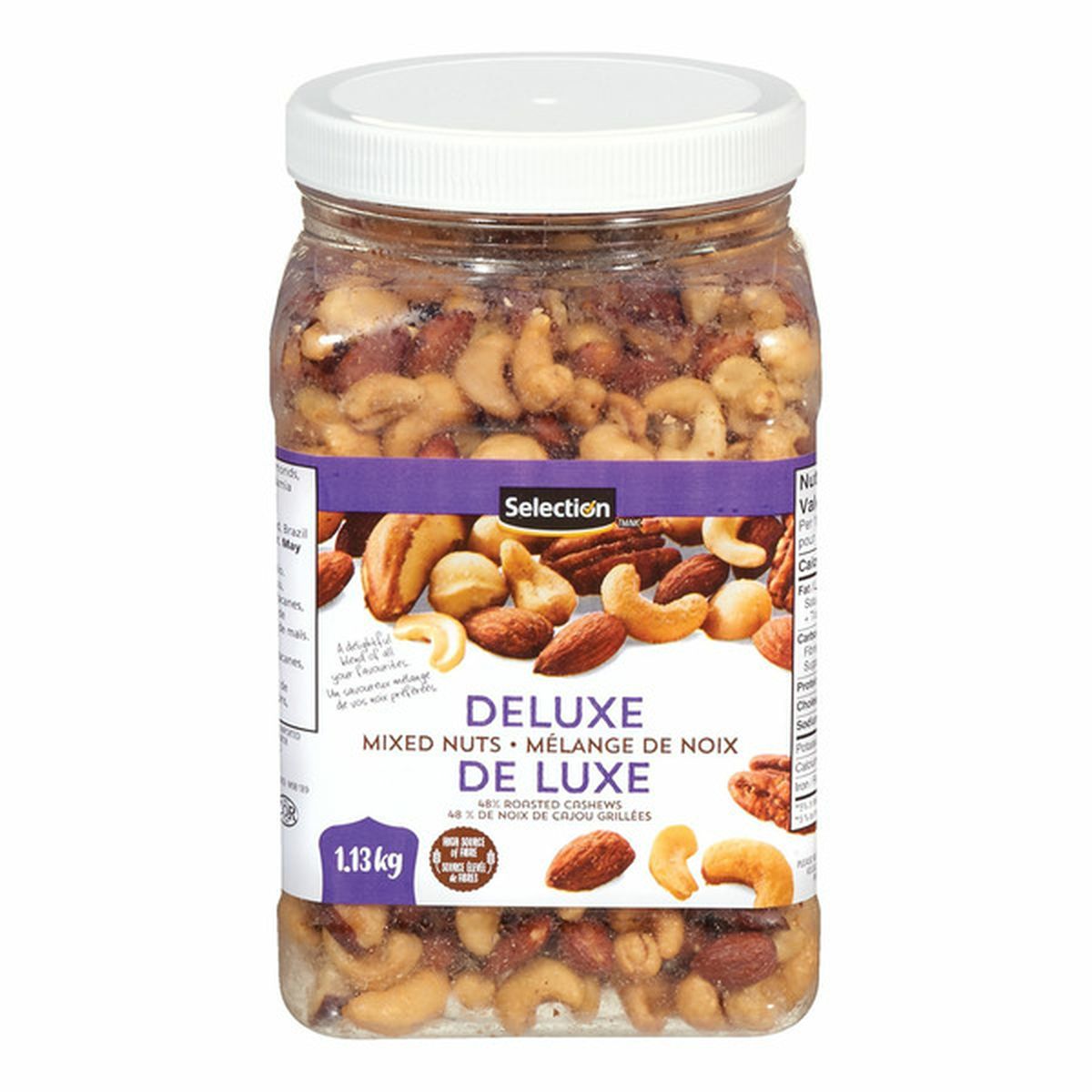 President's Choice Deluxe Mixed Nuts with Sea Salt - 1.13 kg