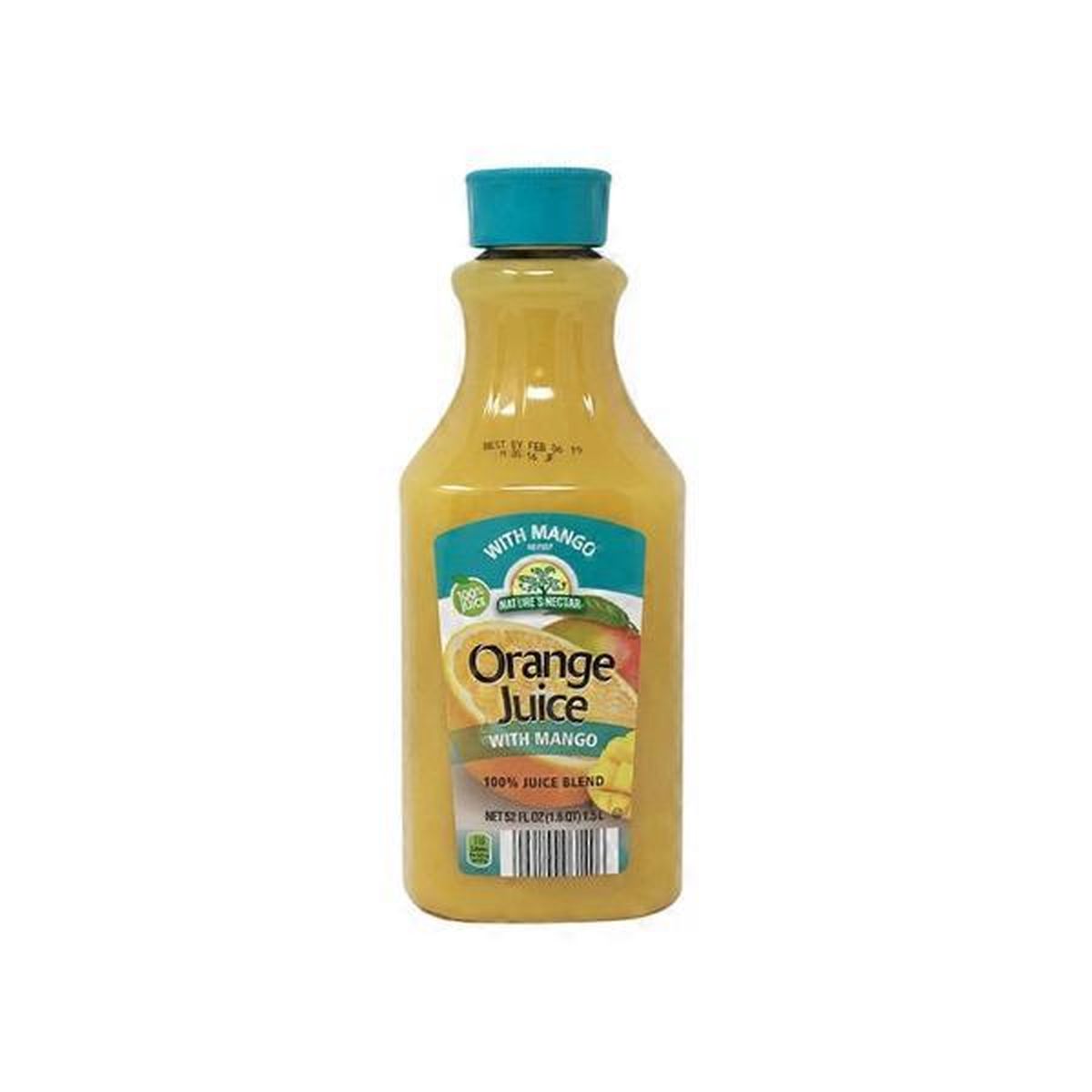 Nature S Nectar Orange Juice With Mango 52 Fl Oz Delivery Or Pickup