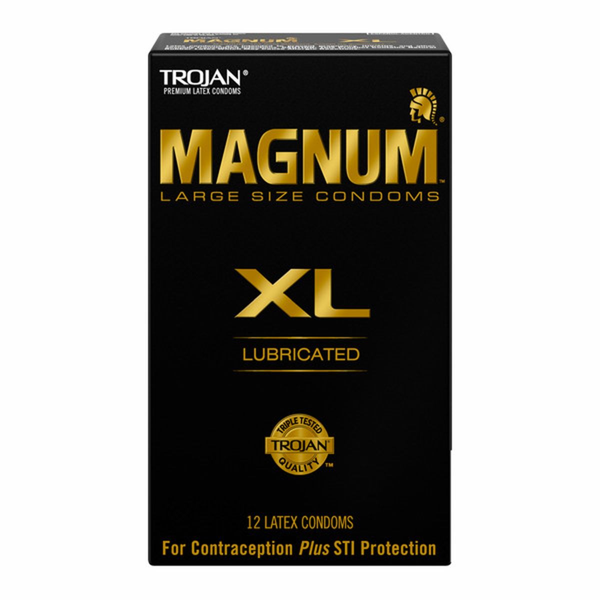 Trojan Magnum Xl Large Size Lubricated Condoms - Count (12 ct) Delivery or  Pickup Near Me - Instacart