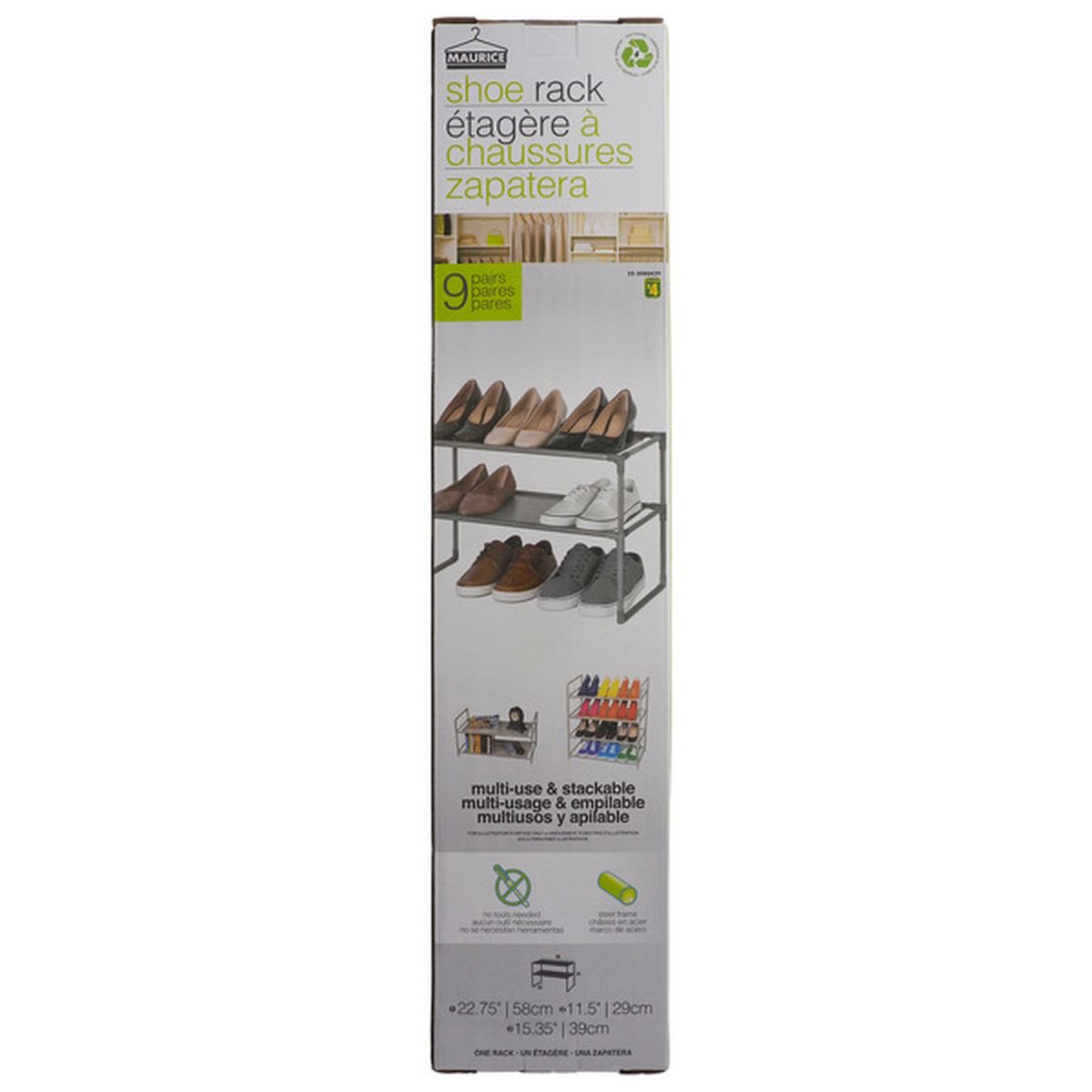 MAURICE Shoe Rack (Stores Up To 9 Pairs) (each) Delivery or Pickup Near Me  - Instacart