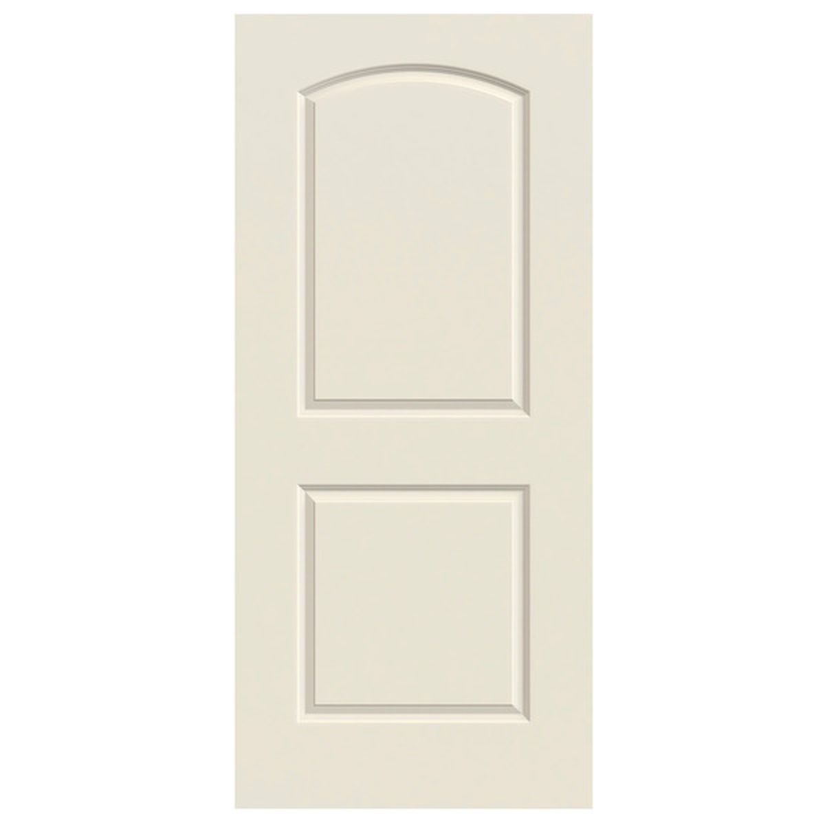 RELIABILT Caiman Primed 2-Panel Round Top Hollow Core Primed Molded ...