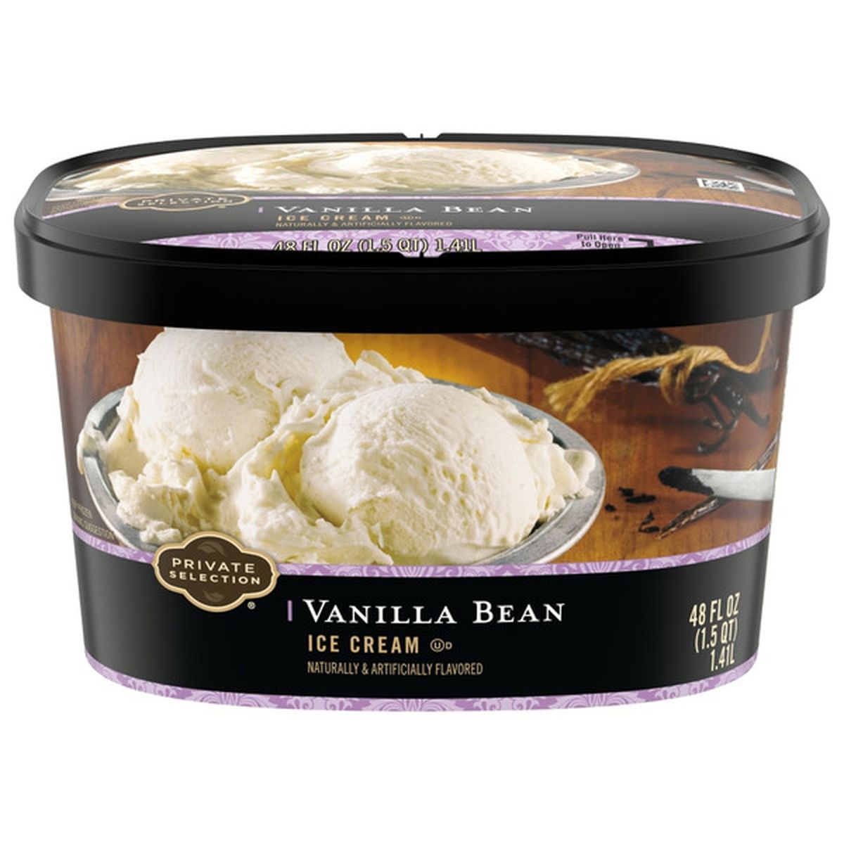 Private Selection Ice Cream Crushed Vanilla Bean 48 Oz Delivery Or