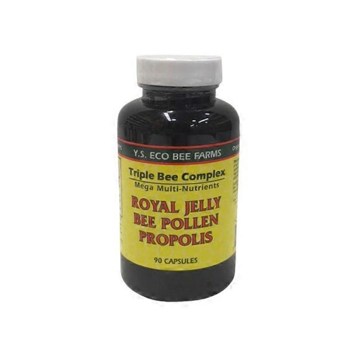 Y.S. Eco Bee Farms Triple Bee Complex Royal Jelly Bee Pollen Propolis ...